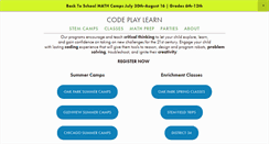 Desktop Screenshot of codeplaylearn.com