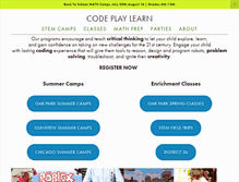 Tablet Screenshot of codeplaylearn.com